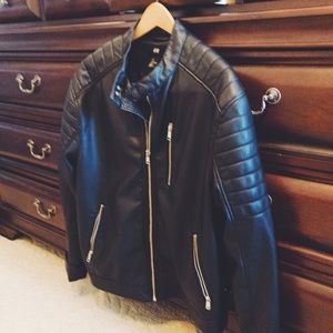 H&M Premium Black Leather Jacket